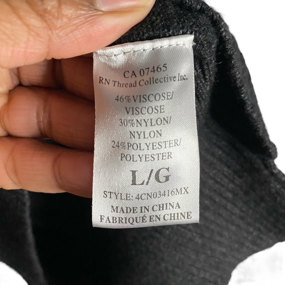 Mexx Women's Charcoal Gray Soft Knit Sweater Dress - Picture 6 of 8